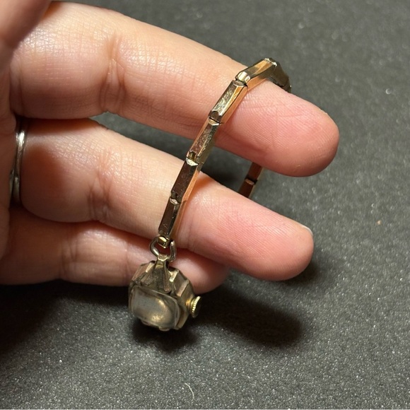 Vintage Bulova L3 Ladies Cocktail Watch Mechanical Wind 10K Gold Plated Working - Picture 2 of 8